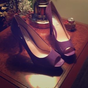 Beautiful hand made purple pumps!